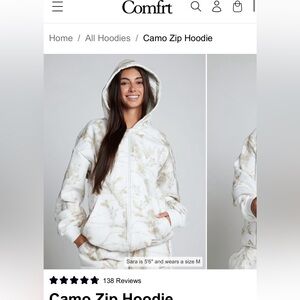 Comfrt Camo zip hoodie